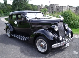 Vintage 1936 Packard Sedan for weddings in Rochester, Kent